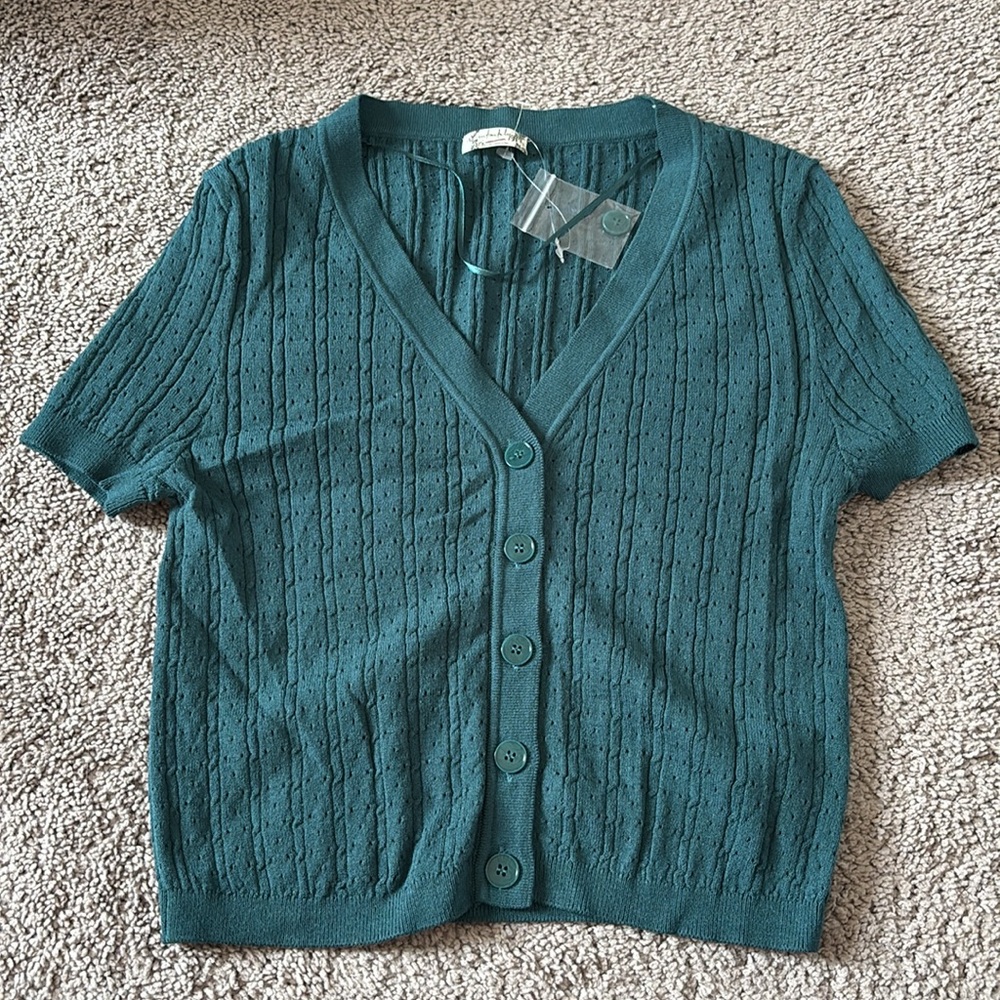 Free People Intimately Cassie Cardi, Teal, NWOT